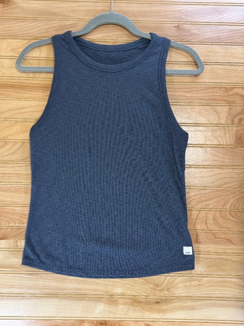 Vuori Navy Ribbed Racer Back - Medium